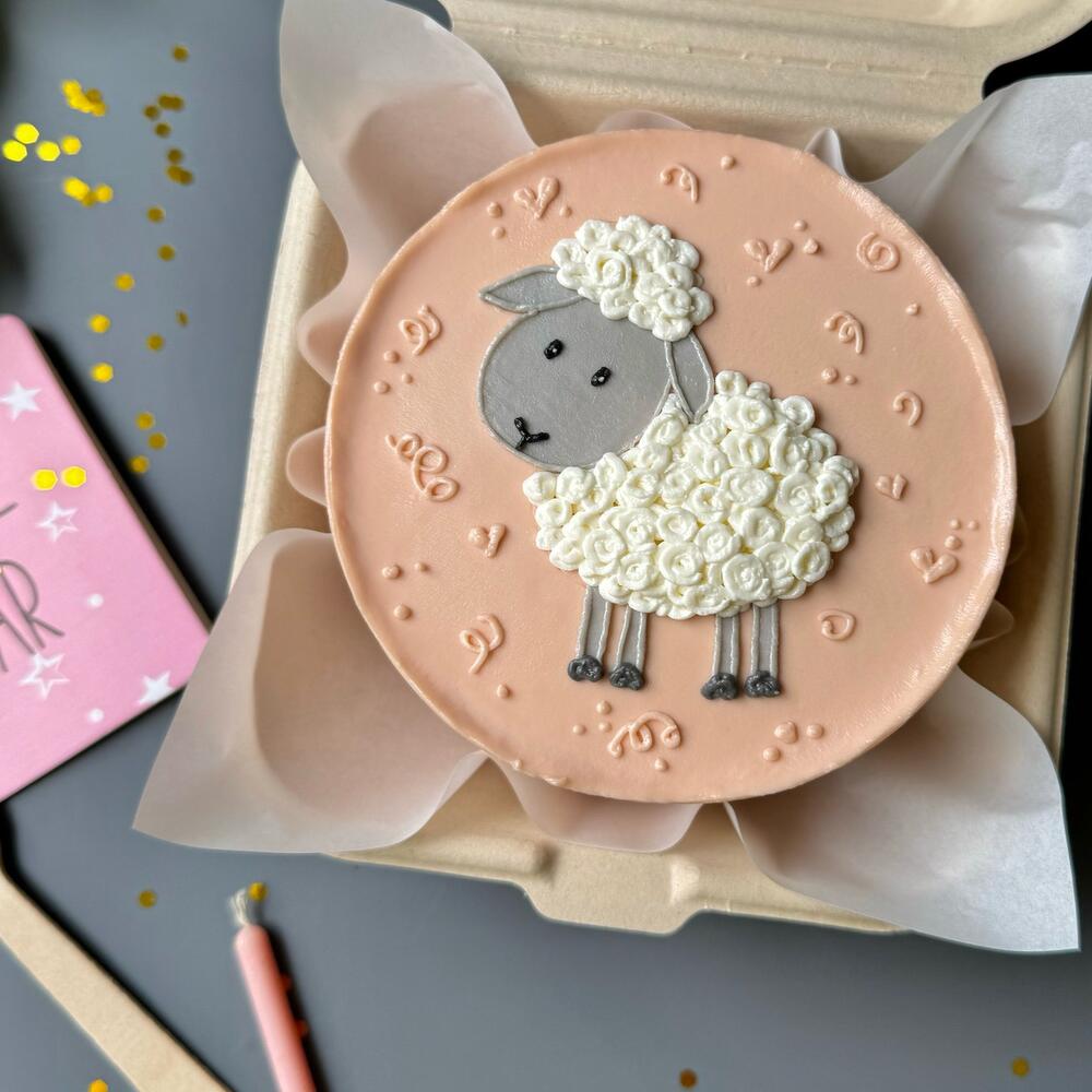 Бенто торт для ребенка «С барашком»