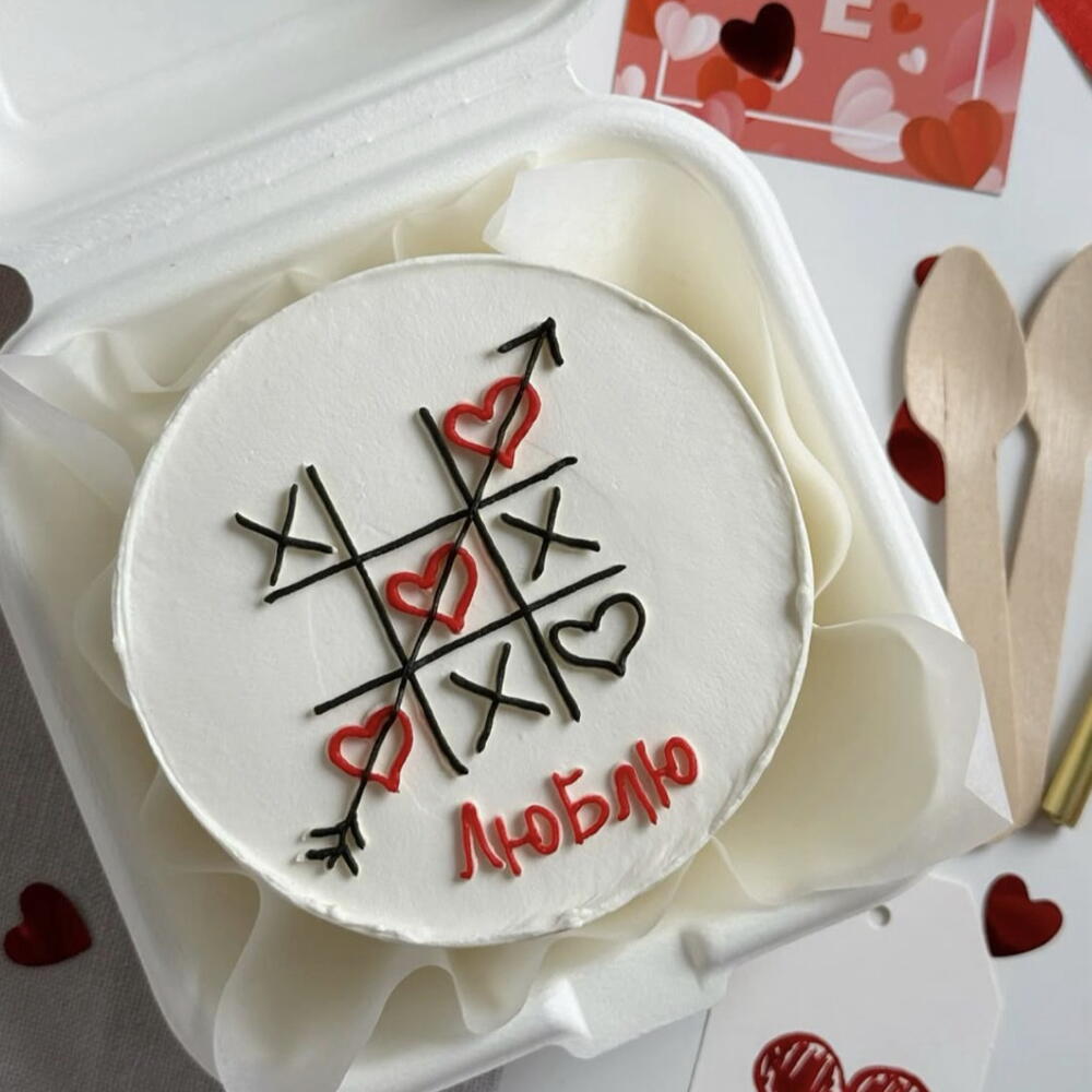 Бенто-торт для влюбленных «Люблю»
