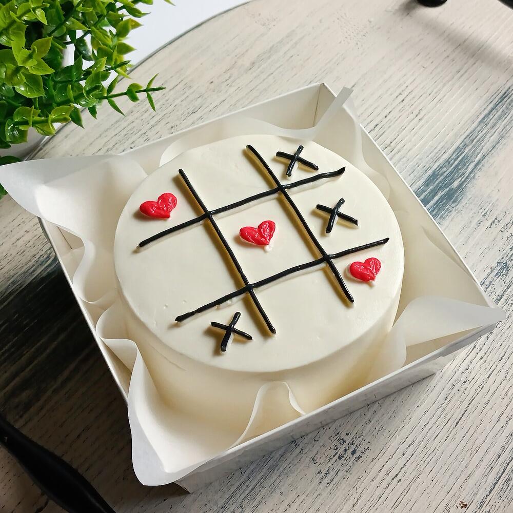 Бенто торт для влюблённых на 14 февраля