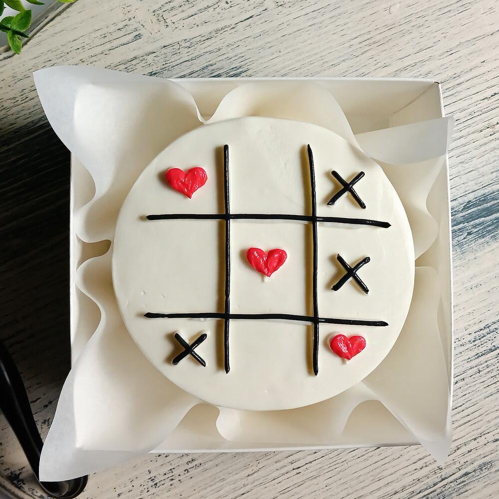 Бенто торт для влюблённых на 14 февраля