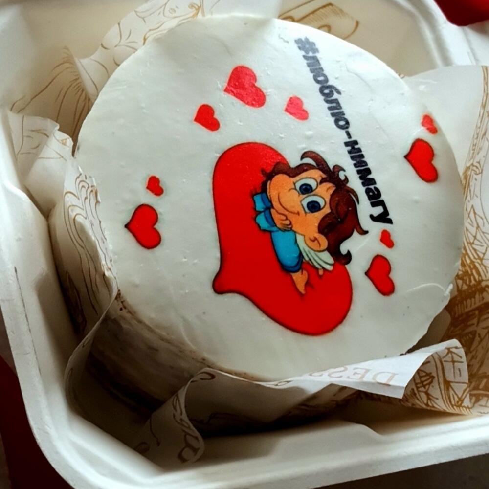 Бенто торт для второй половинки с прикольной надписью "Любли-нимогу"