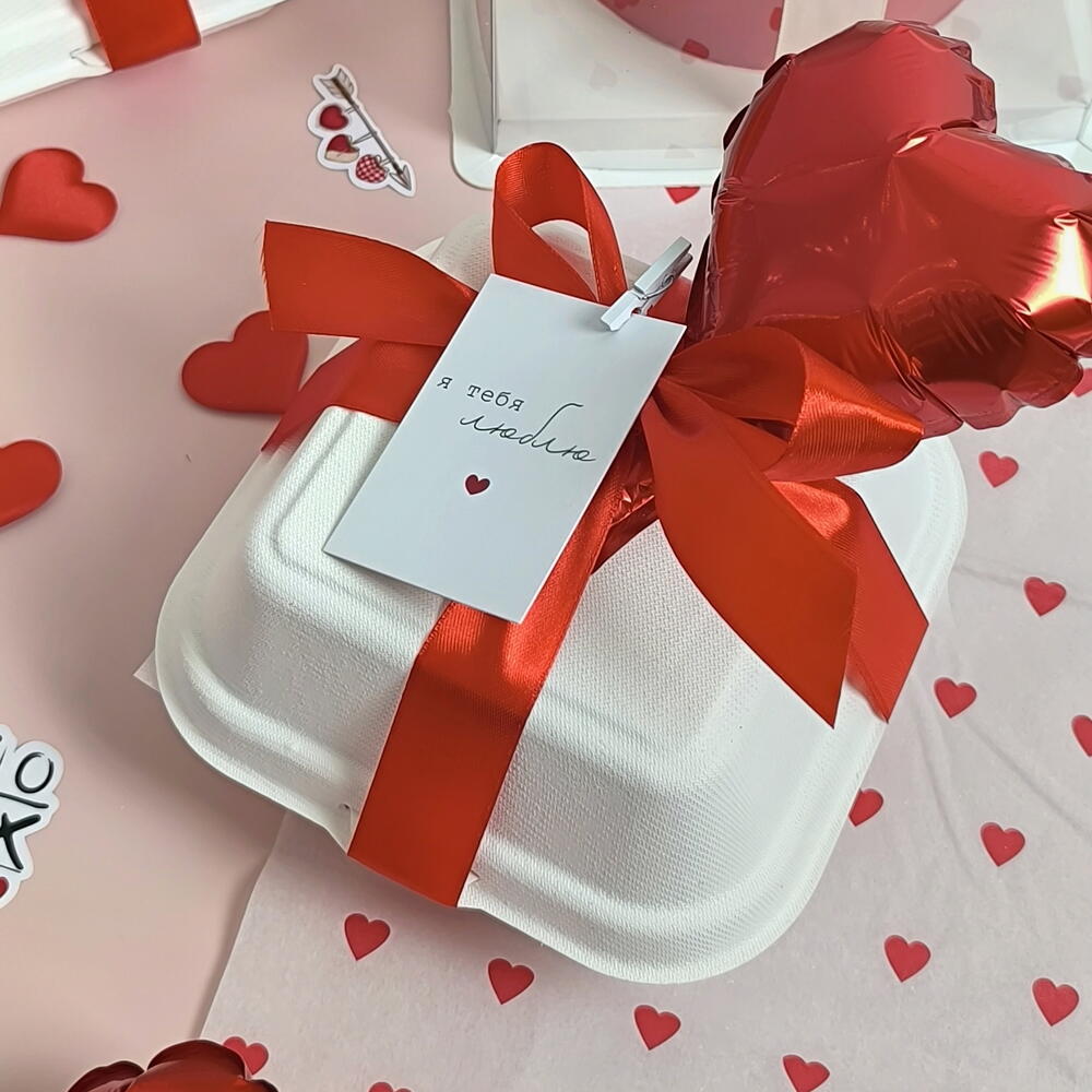 Бенто торт для второй половинки / торт на 14 февраля/ торт с котиком / подарок на 14 февраля