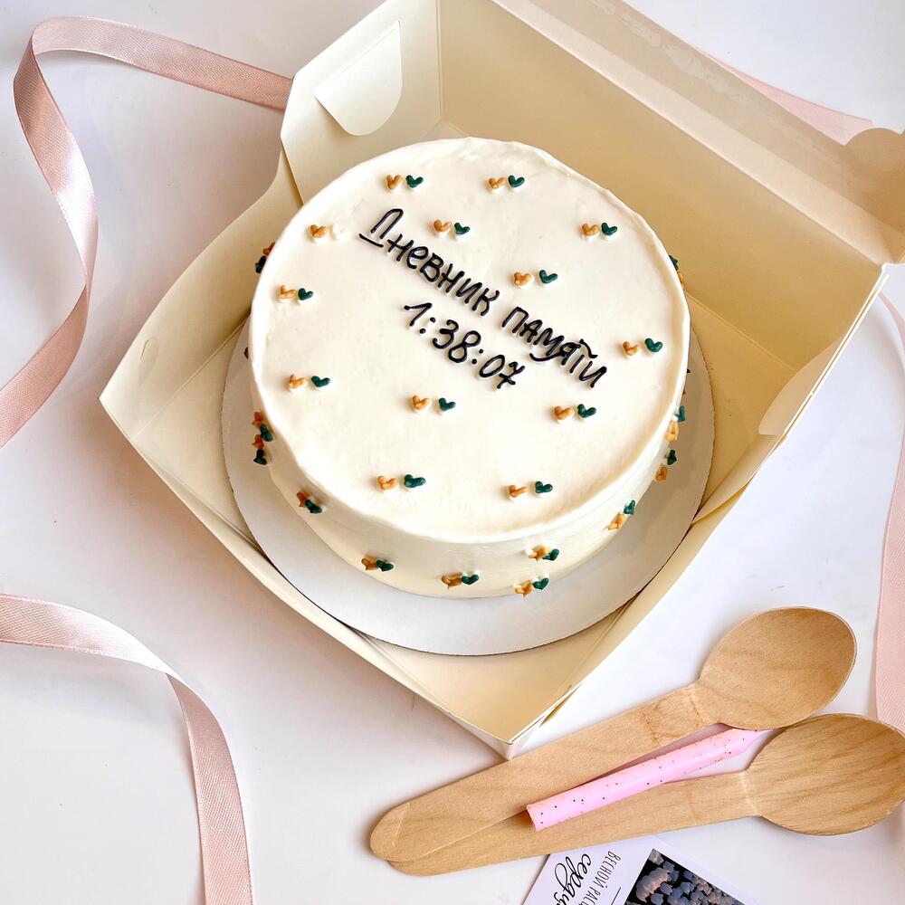 Бенто торт «дневник памяти» для девушки/парня/мужа/жены