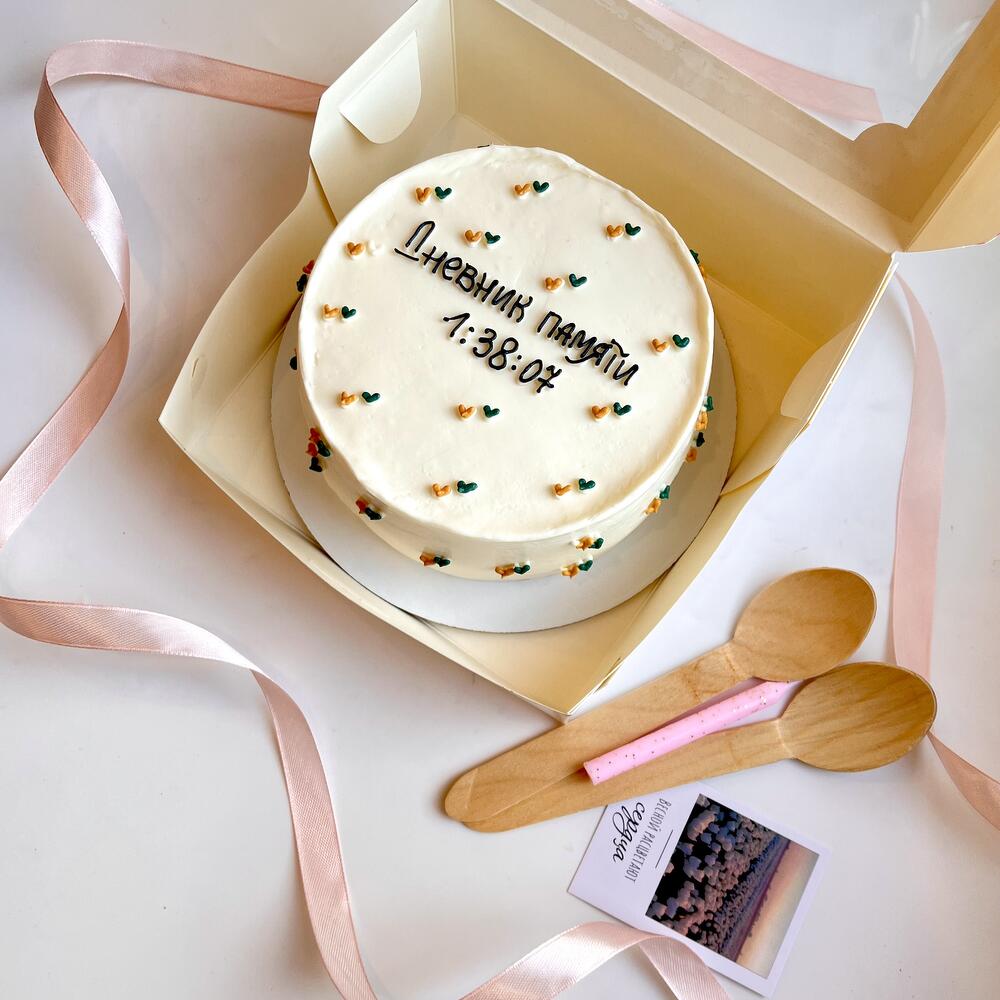 Бенто торт «дневник памяти» для девушки/парня/мужа/жены