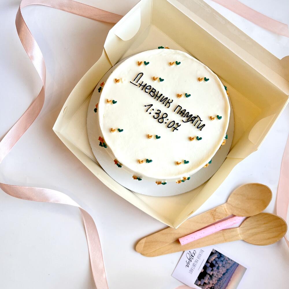 Бенто торт «дневник памяти» для девушки/парня/мужа/жены