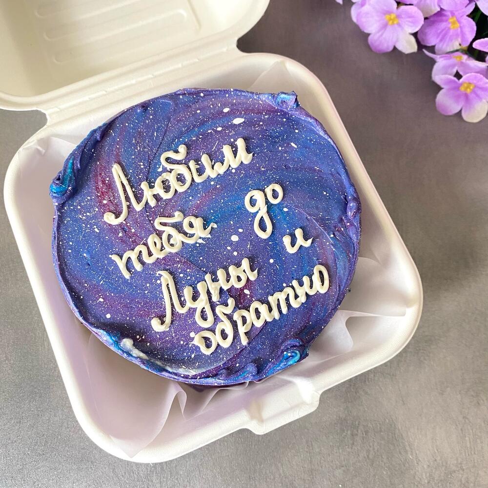 Бенто торт до луны и обратно