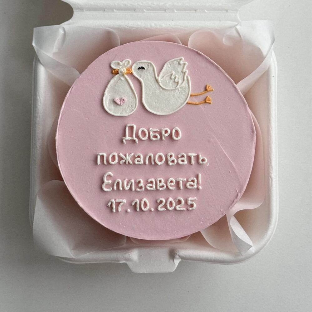 Бенто торт «добро пожаловать» на выписку для малыша