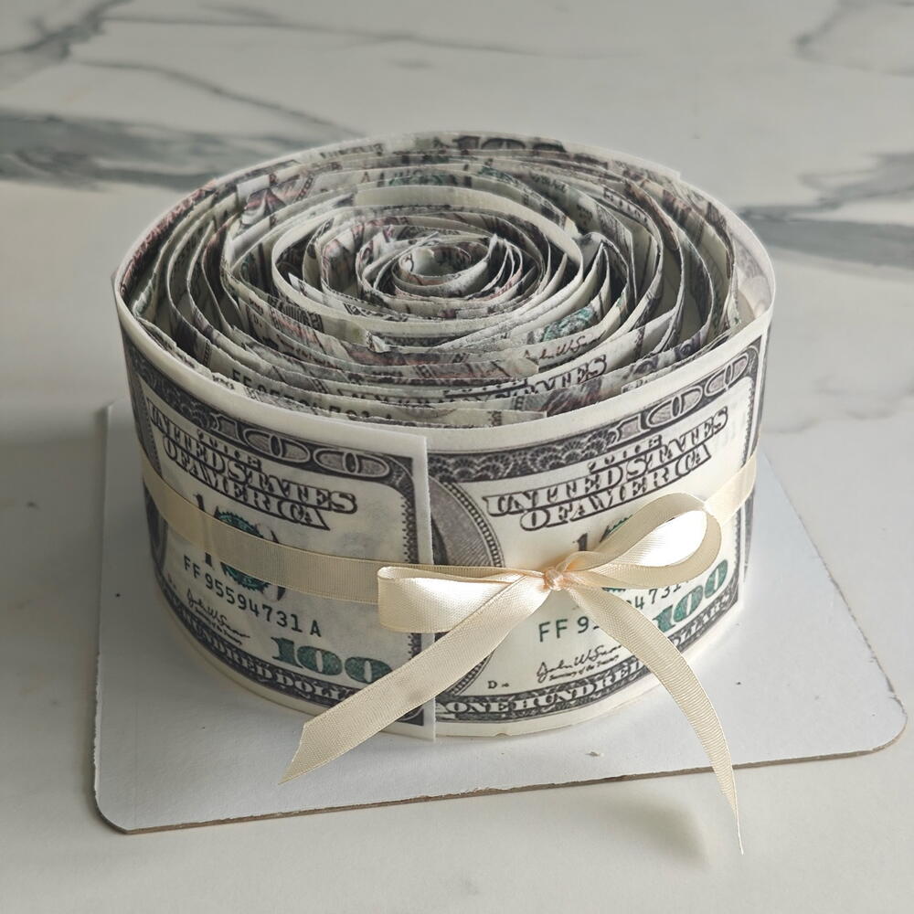 Бенто торт доллары