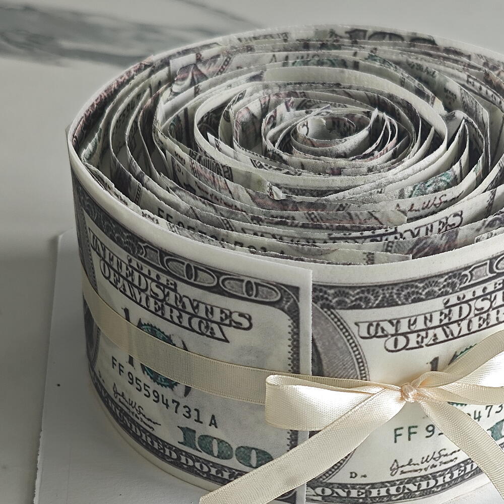 Бенто торт доллары