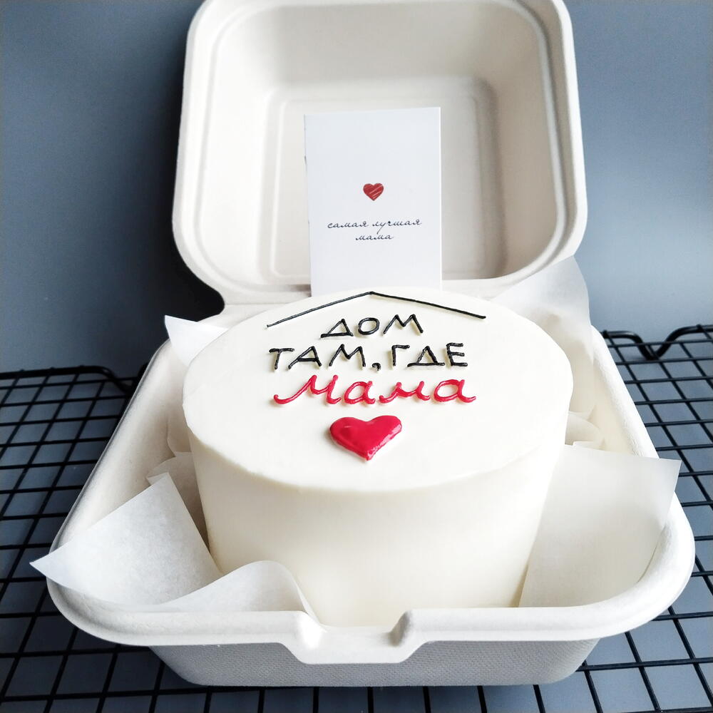 Бенто-торт Дом там, где мама