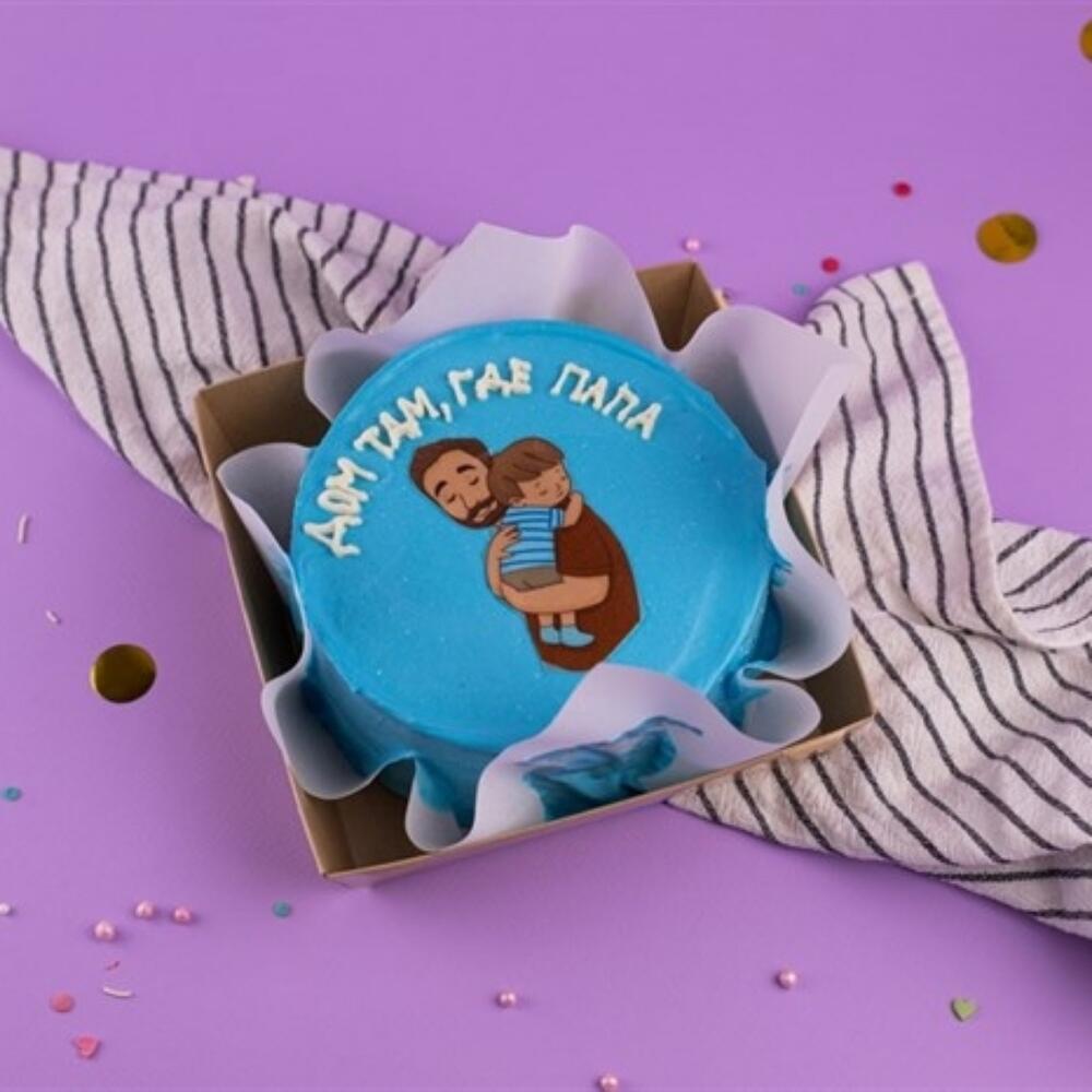 Бенто-торт Дом, там где папа