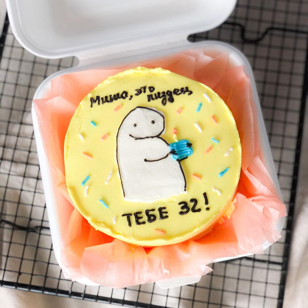 Бенто торт другу, подруге