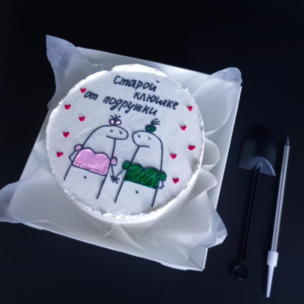 Бенто торт две подруги