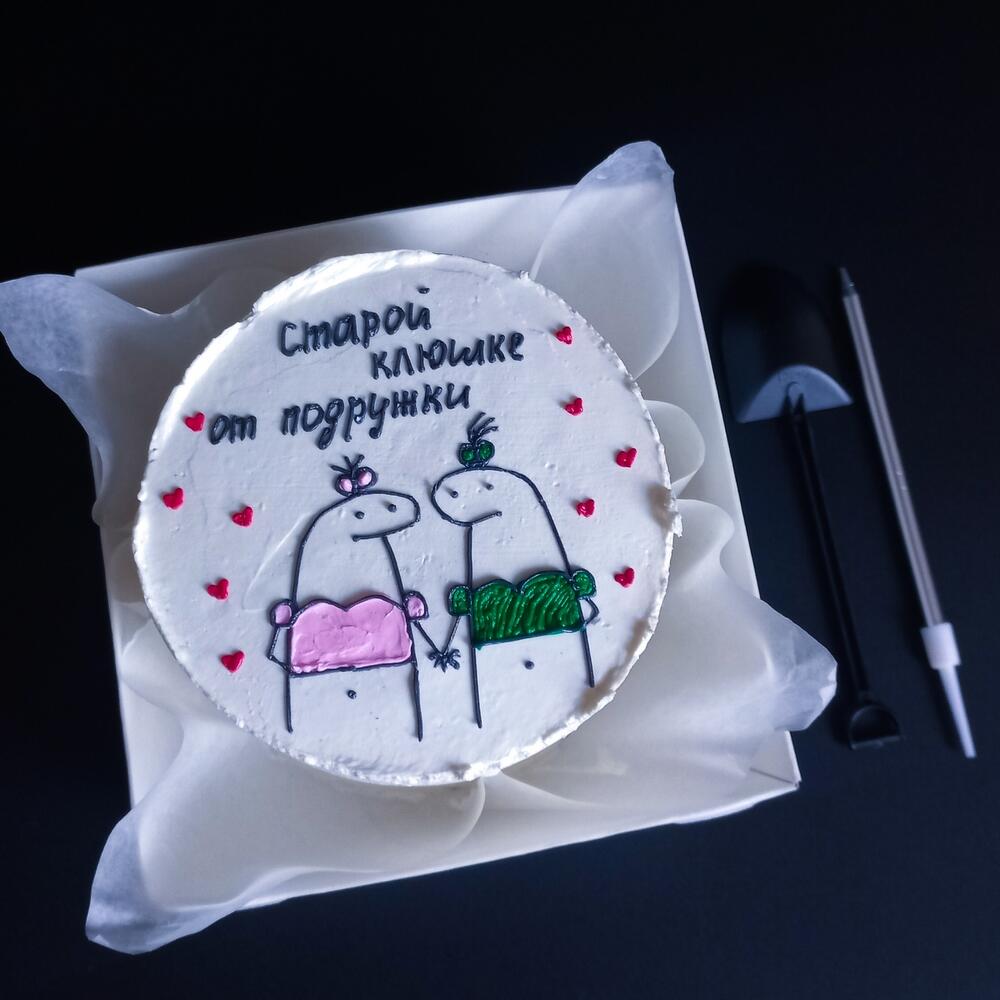 Бенто торт две подруги