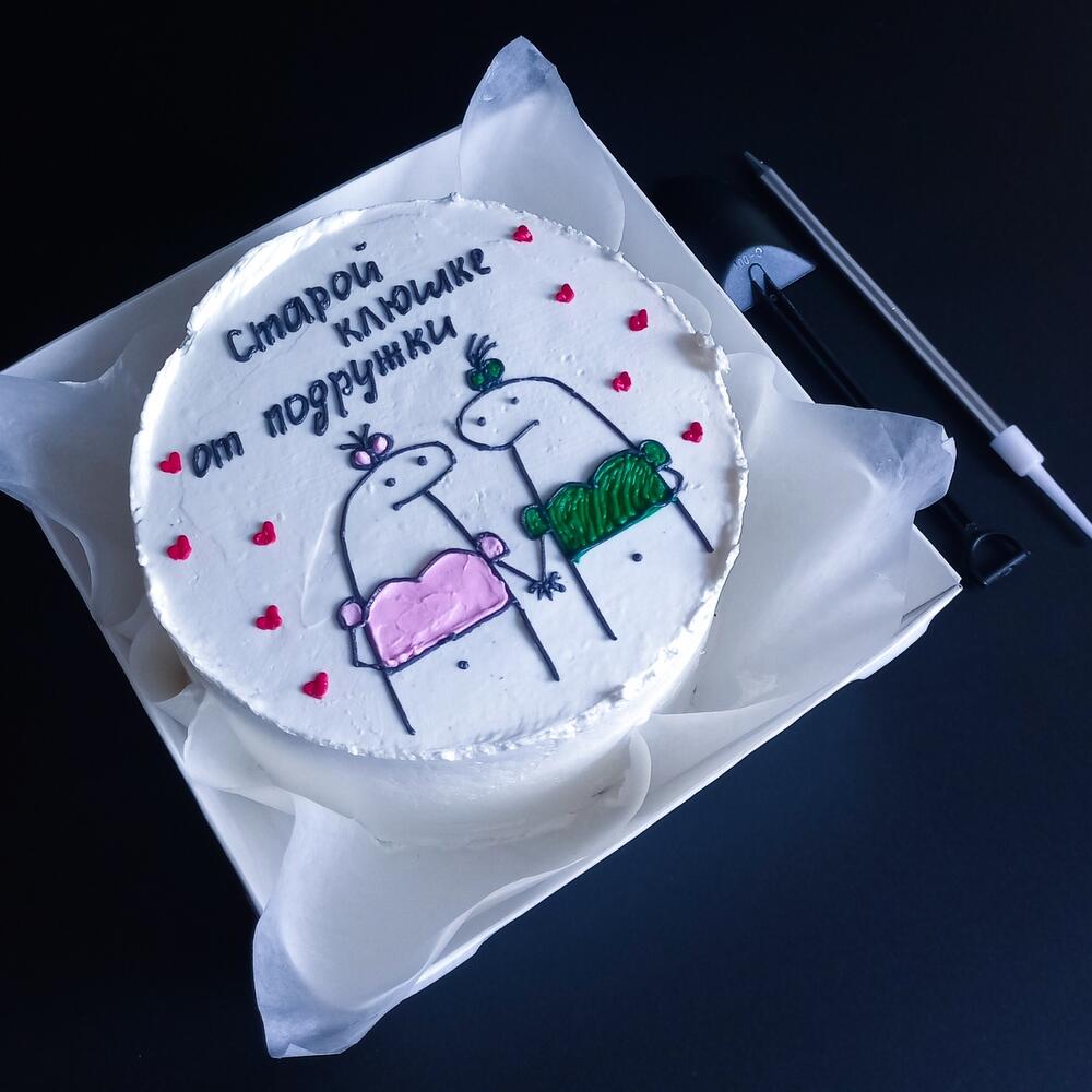 Бенто торт две подруги