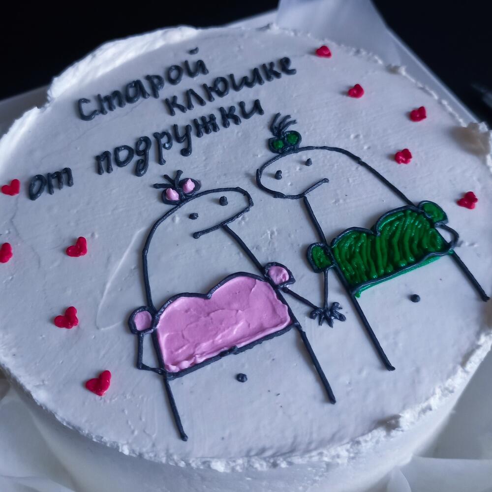 Бенто торт две подруги