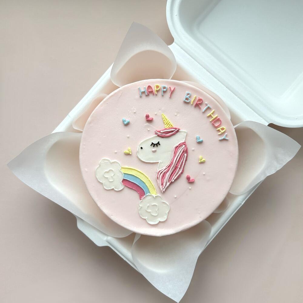 Бенто торт единорог на день рождения