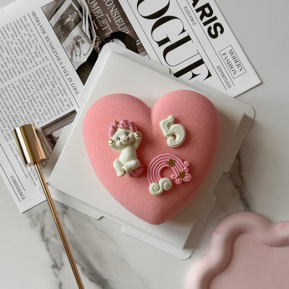 Бенто-торт Единорожка с радугой на день рождения, в подарок для девочки