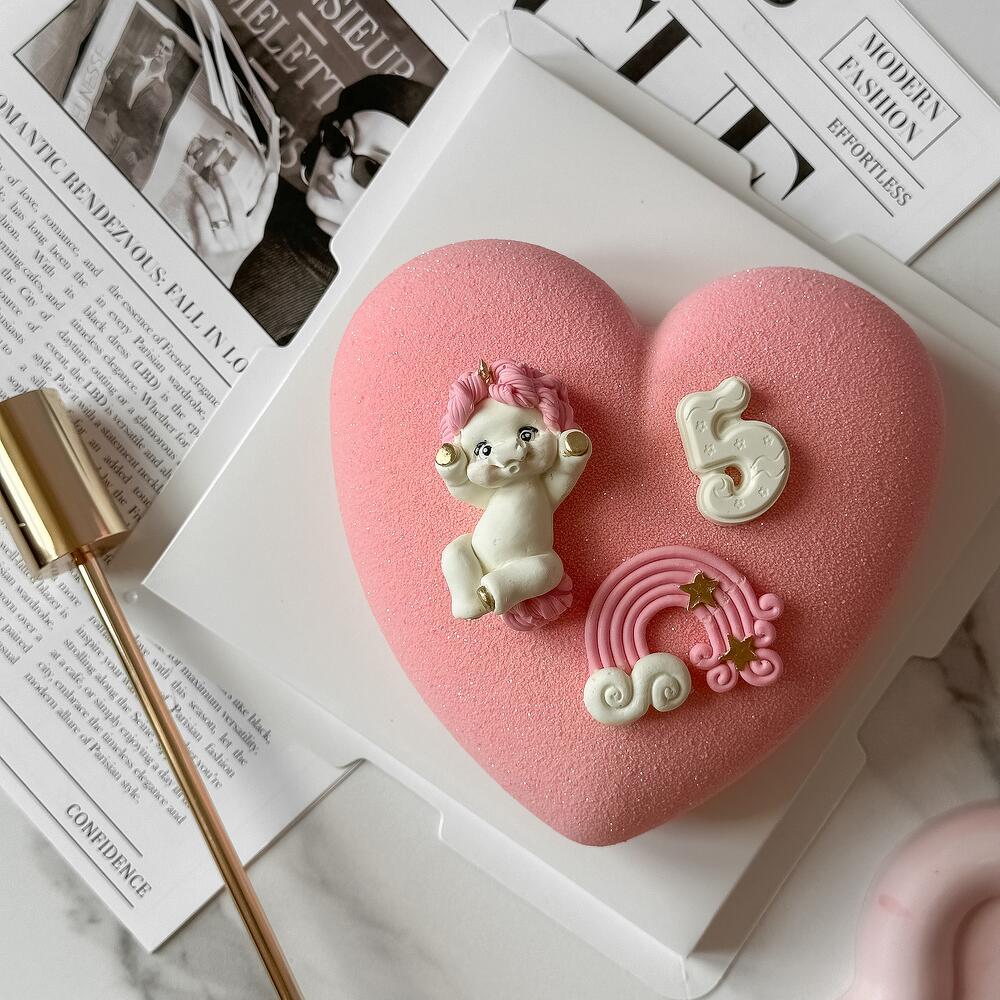 Бенто-торт Единорожка с радугой на день рождения, в подарок для девочки