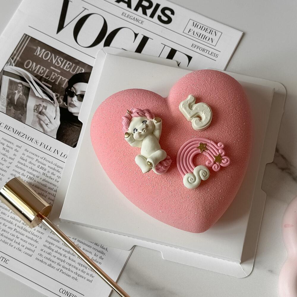 Бенто-торт Единорожка с радугой на день рождения, в подарок для девочки