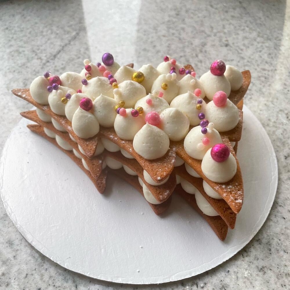 Бенто торт елка (медовые коржи)