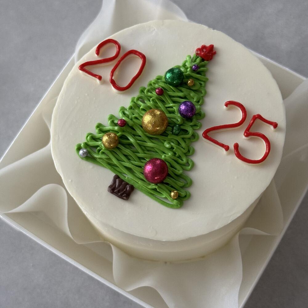 Бенто торт елка новый год