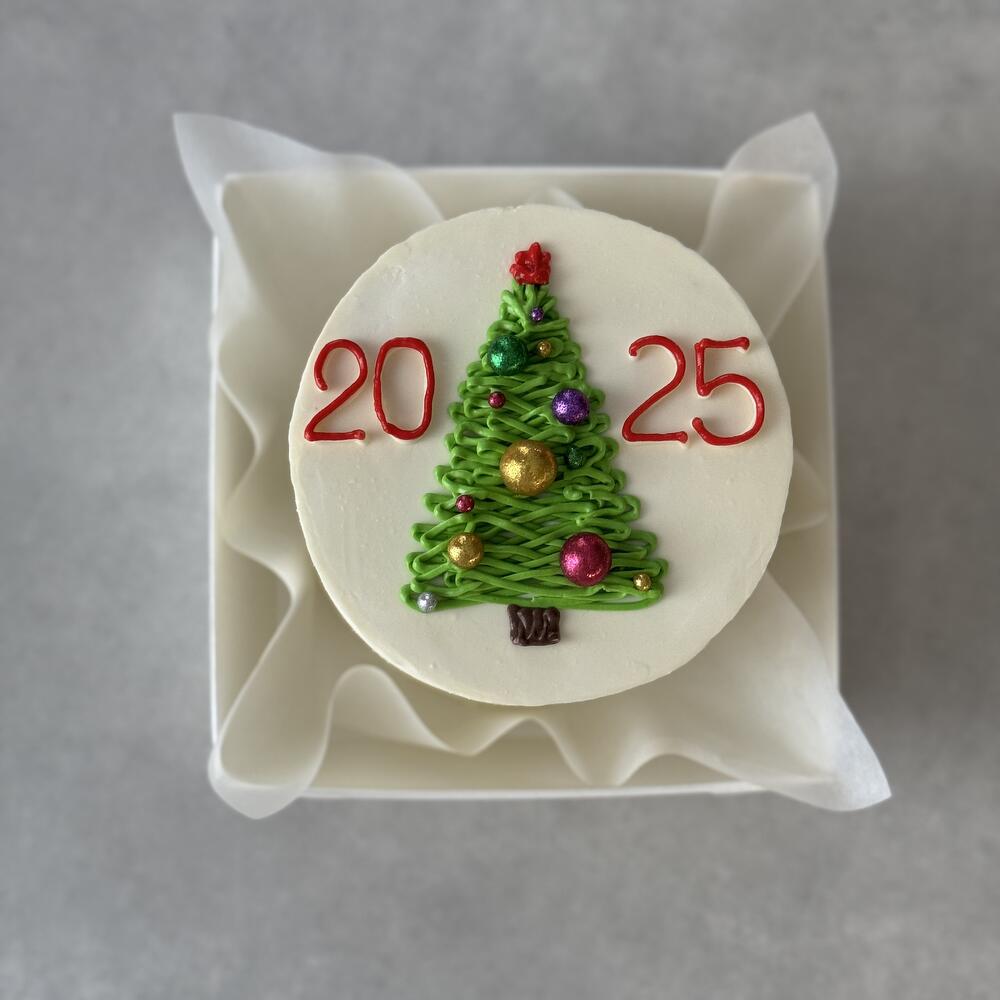 Бенто торт елка новый год