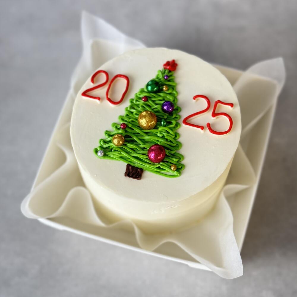 Бенто торт елка новый год