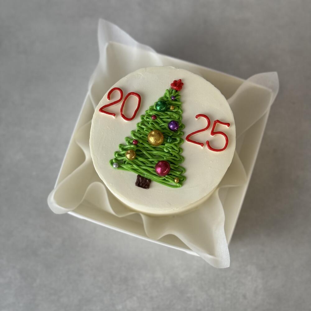 Бенто торт елка новый год