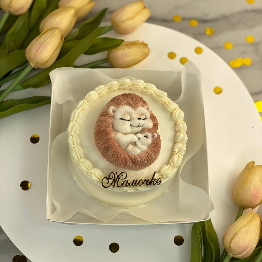 Бенто торт ежики на день Матери