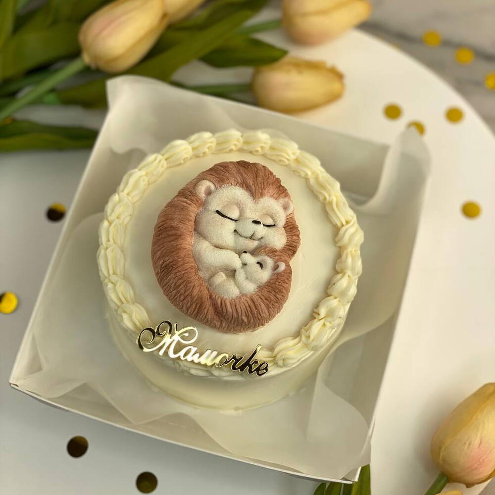 Бенто торт ежики на день Матери