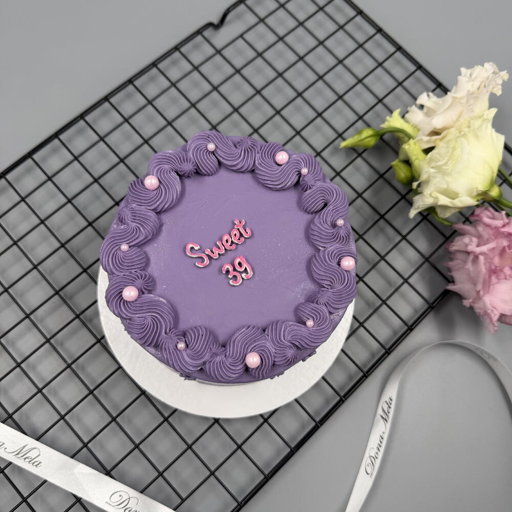 Бенто торт фиолетовый sweet