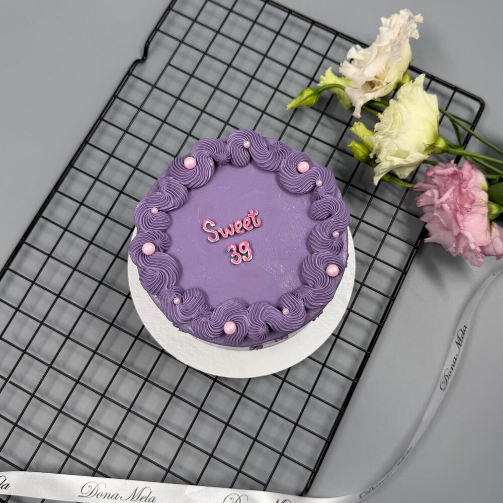 Бенто торт фиолетовый sweet