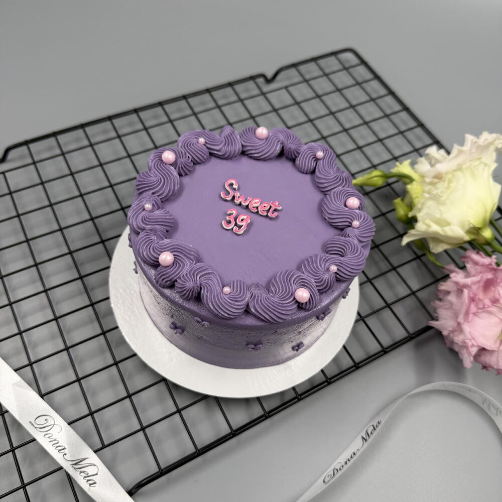 Бенто торт фиолетовый sweet