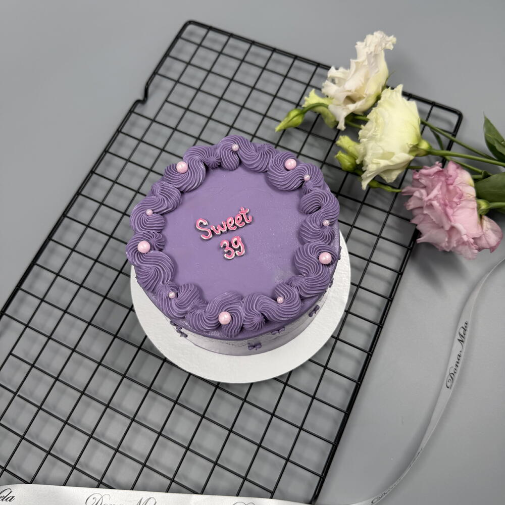 Бенто торт фиолетовый sweet