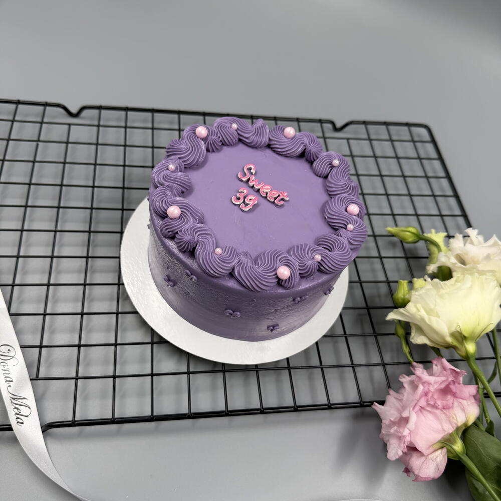 Бенто торт фиолетовый sweet