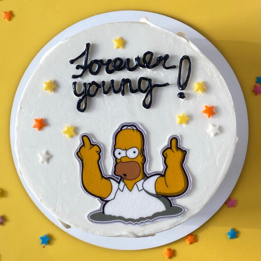 Бенто-торт «Forever young» для мужа,друга,коллеги ,брата