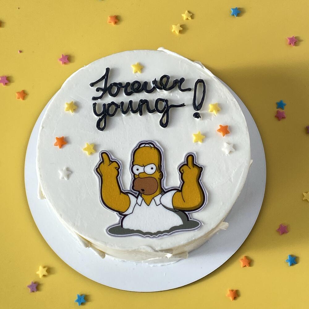 Бенто-торт «Forever young» для мужа,друга,коллеги ,брата
