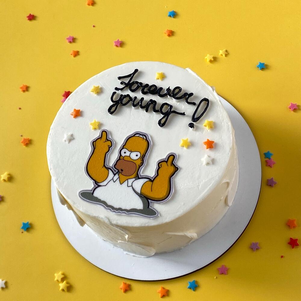 Бенто-торт «Forever young» для мужа,друга,коллеги ,брата
