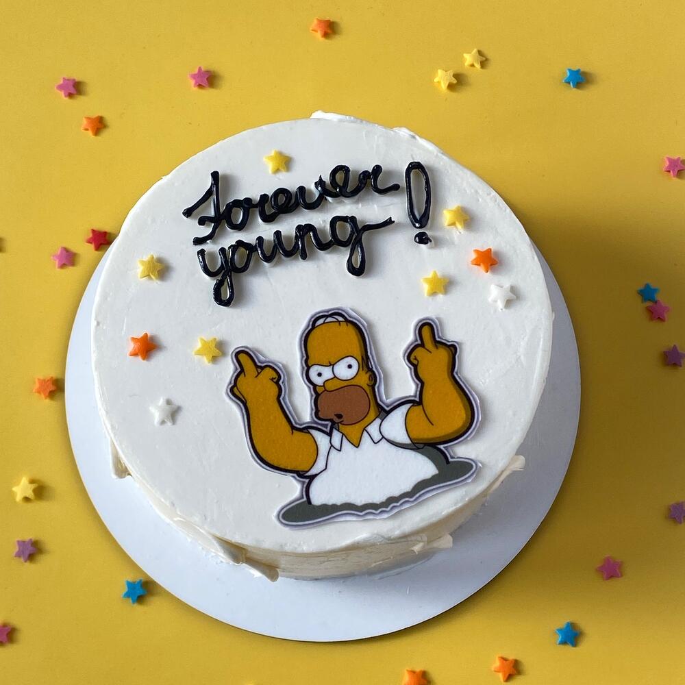 Бенто-торт «Forever young» для мужа,друга,коллеги ,брата