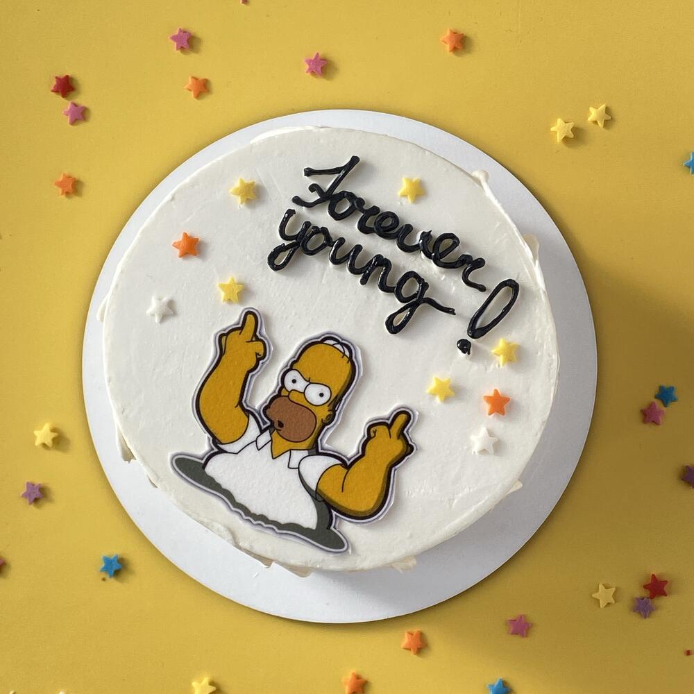 Бенто-торт «Forever young» для мужа,друга,коллеги ,брата