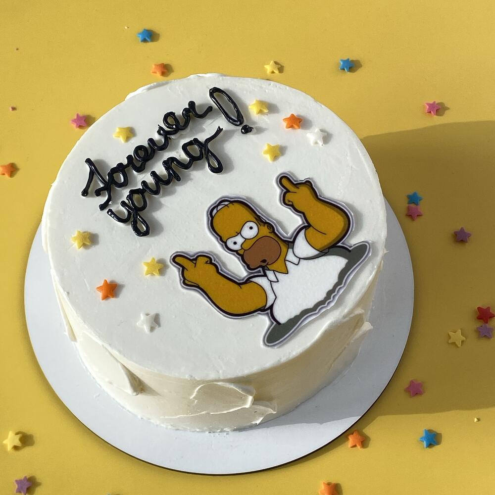 Бенто-торт «Forever young» для мужа,друга,коллеги ,брата