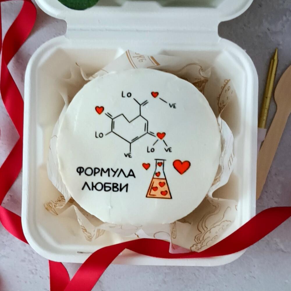 Бенто торт Формула любви на 14 февраля