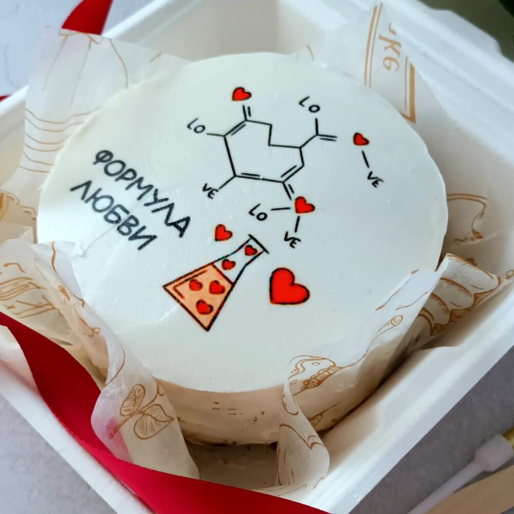 Бенто торт Формула любви на 14 февраля