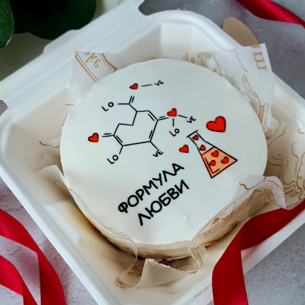 Бенто торт Формула любви на 14 февраля