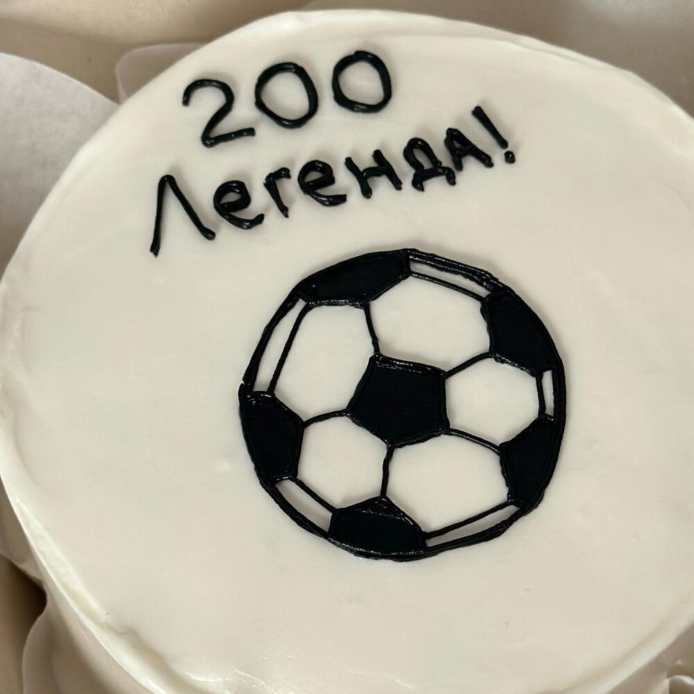 Бенто торт футболисту мальчику сыну парню мужу брату футбольный мяч