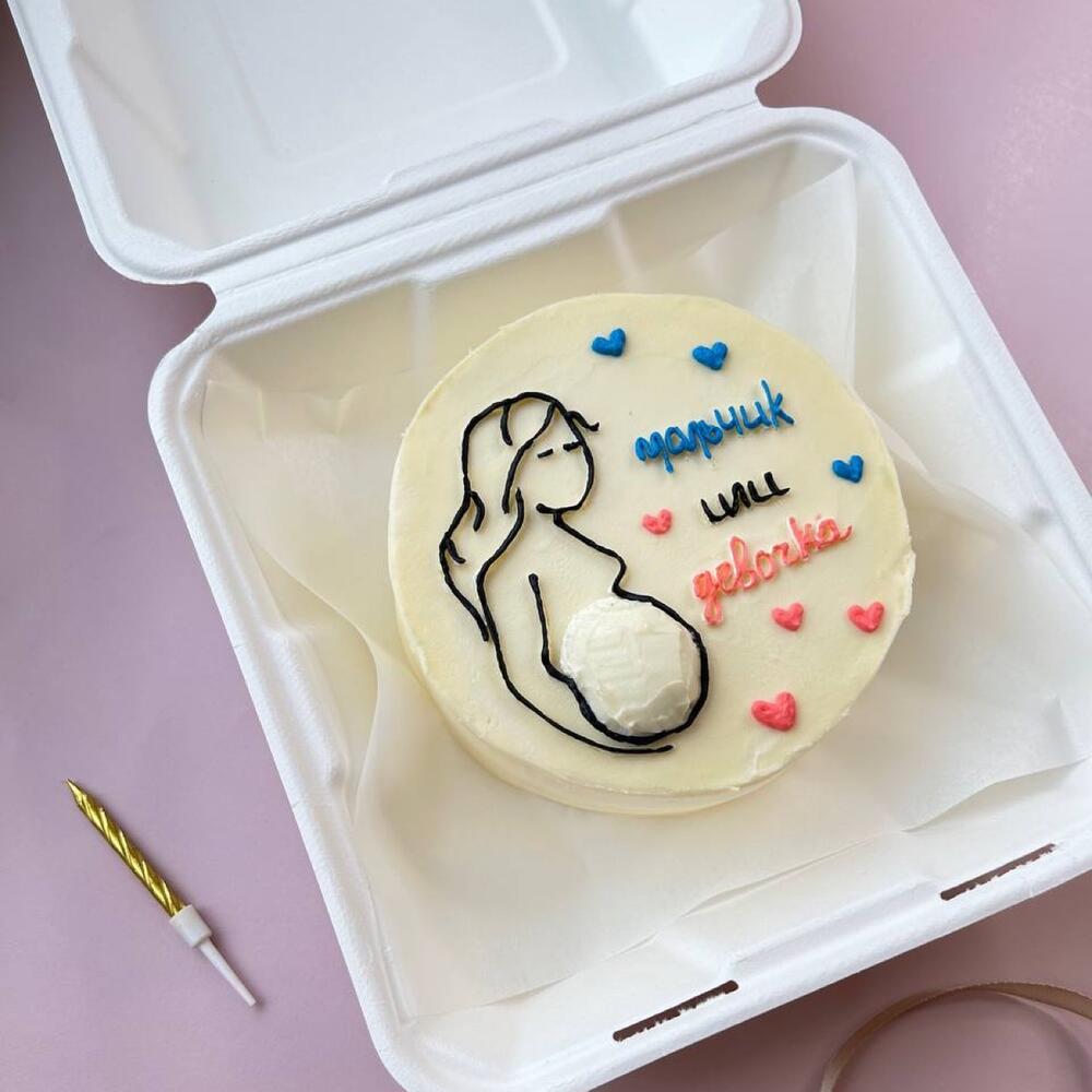 Бенто торт гендер пати