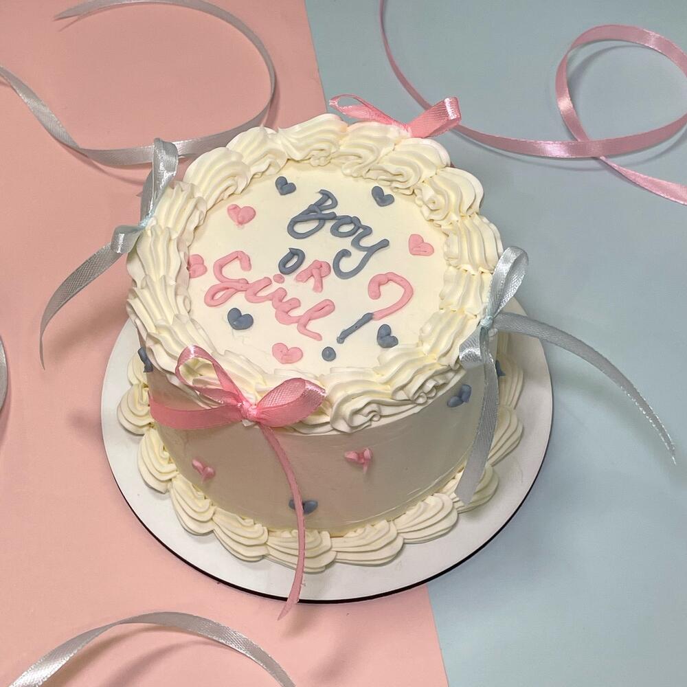 Бенто-торт Гендер пати с сюрпризом