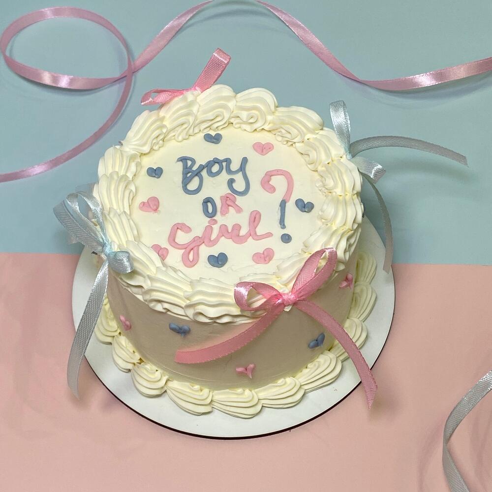 Бенто-торт Гендер пати с сюрпризом