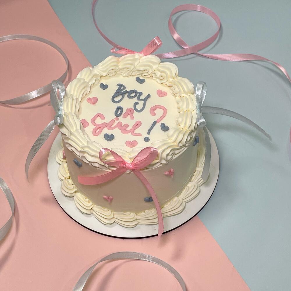 Бенто-торт Гендер пати с сюрпризом